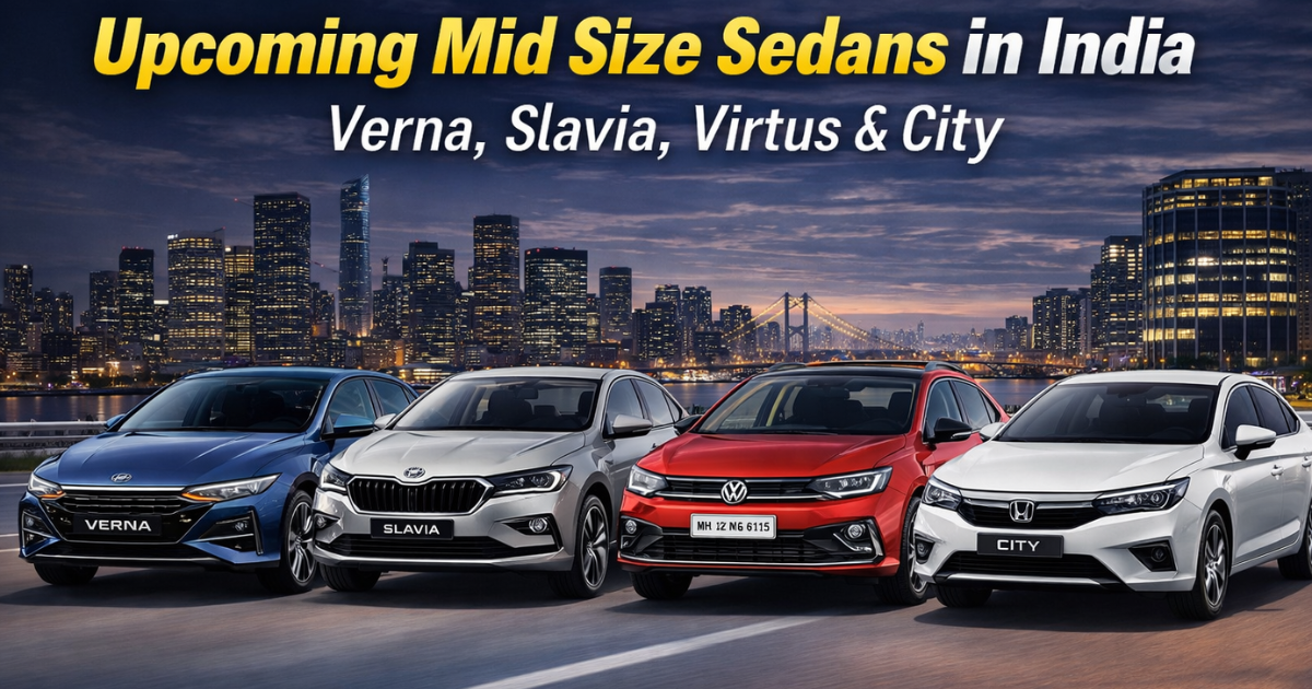 Upcoming Mid Size Sedans in India
