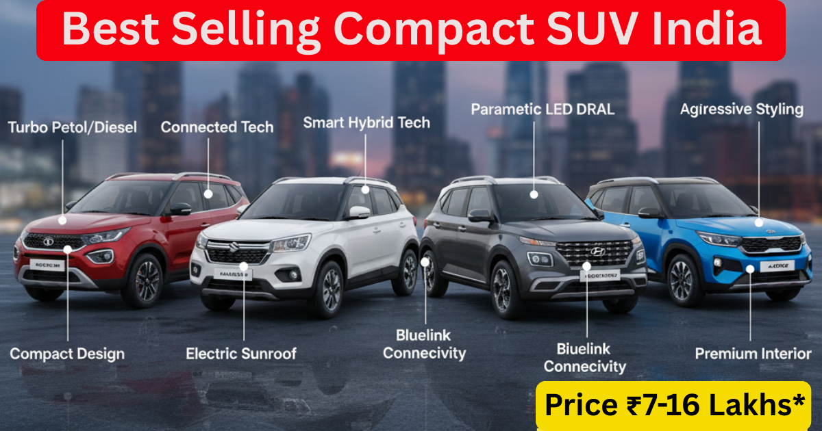Best Selling Compact SUV India