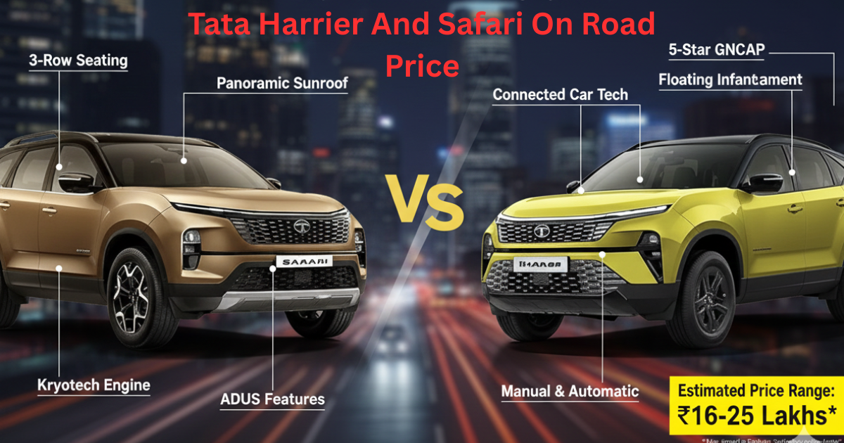 Tata Harrier And Safari On Road Price