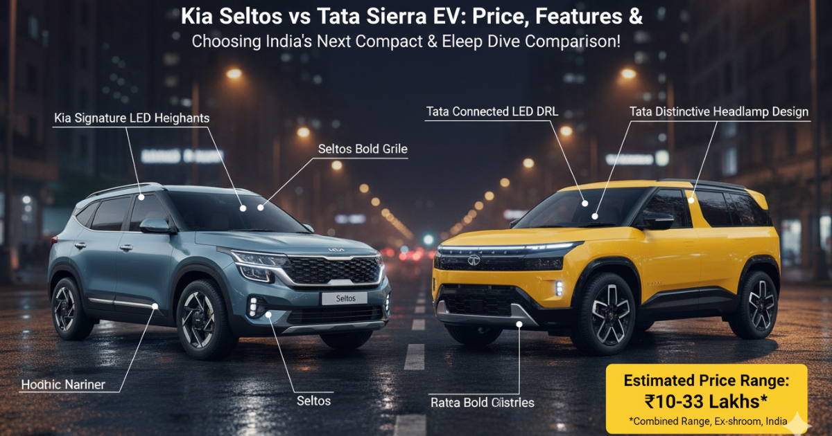 Kia Seltos vs Tata Sierra