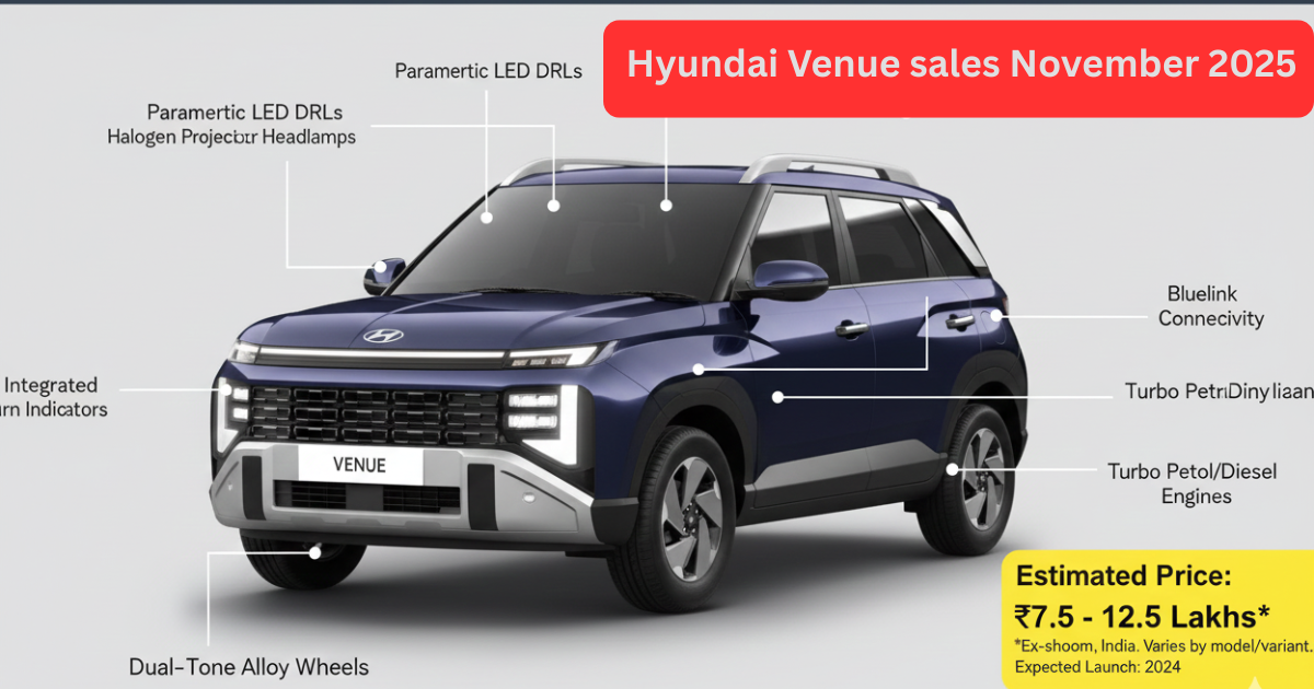 Hyundai Venue sales November 2025