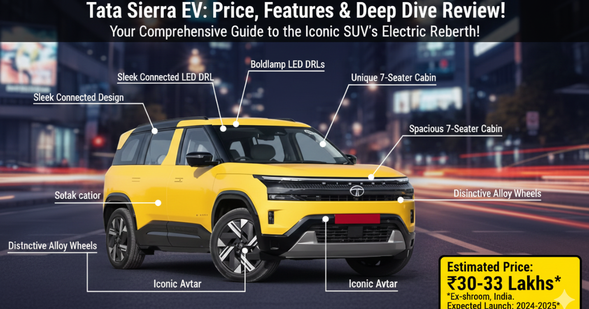 Tata Sierra Top Model Price