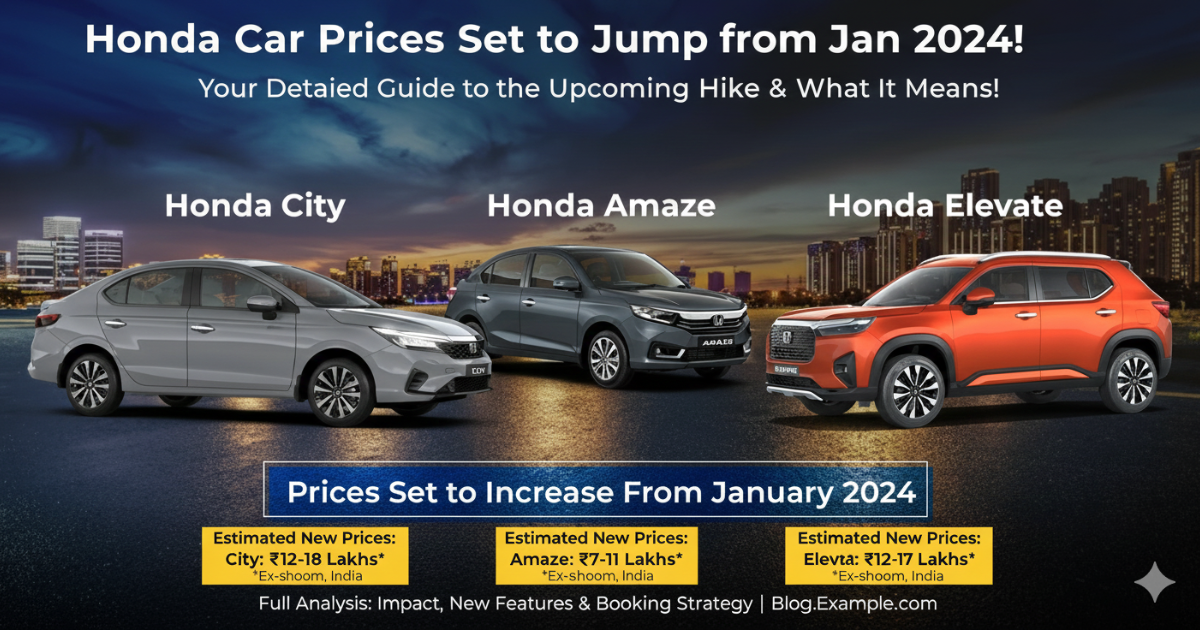 Honda Car Price in India