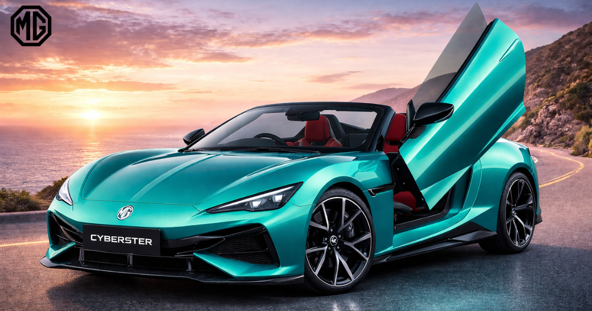 MG Cyberster New Irises Cyan Color